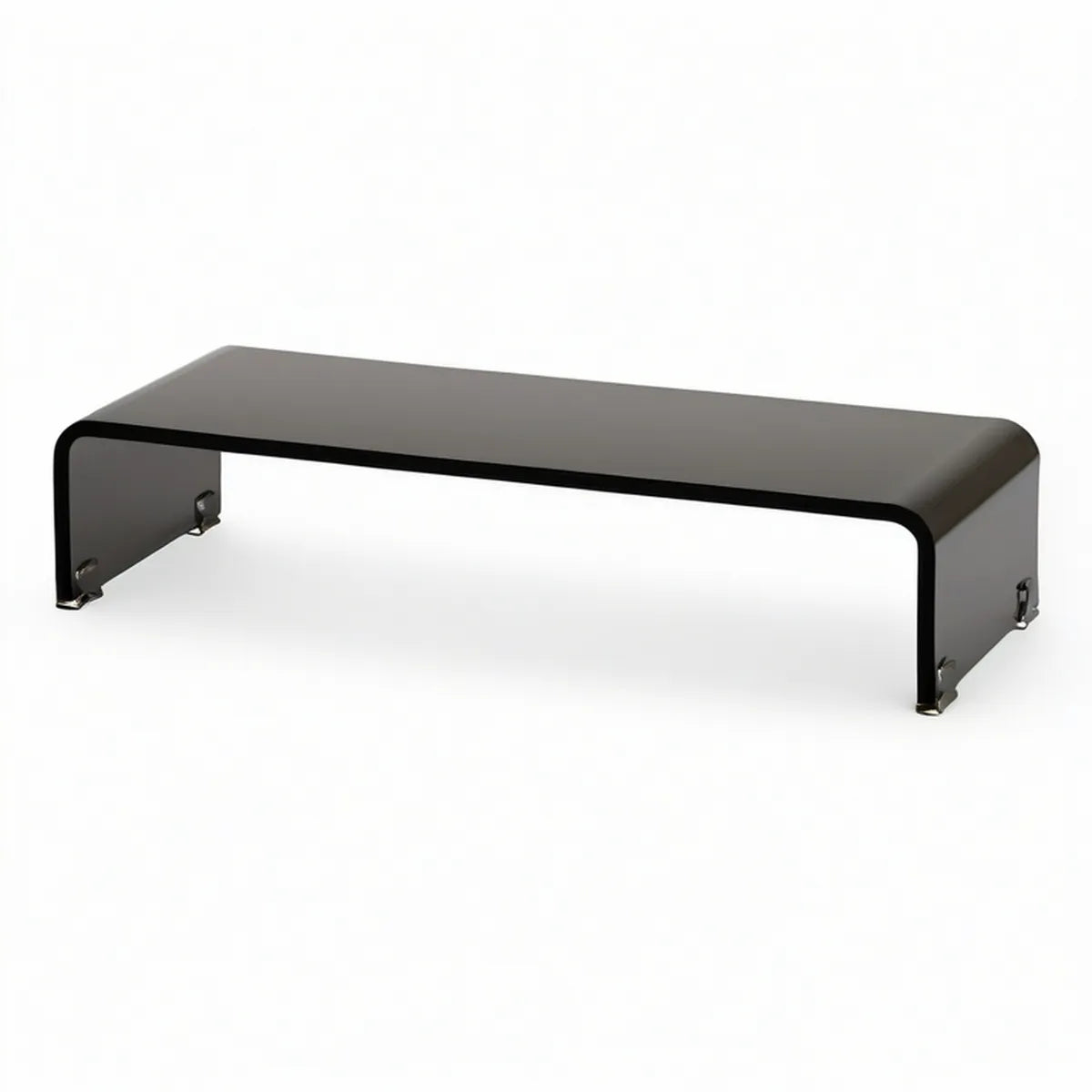 TV-Erhöhung aus Stahl in U-Form, Schwarz, 110 x 30 x 20 cm