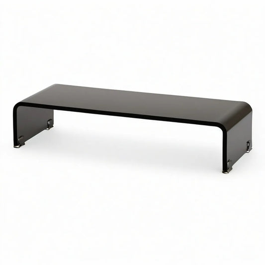 TV-Erhöhung aus Stahl in U-Form, Schwarz, 110 x 30 x 20 cm