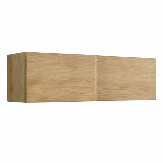 TV-Hängeschrank mit 2 Türen, Eichenfurnier Natur, 120 x 30 x 30 cm